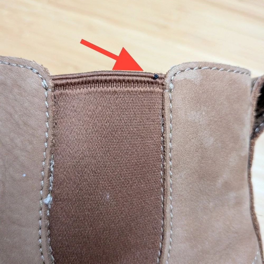 LL Bean Brown Suede Chelsea Ankle Boots Women Size 10 - Picture 6 of 10